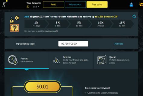 csgofast casino code
